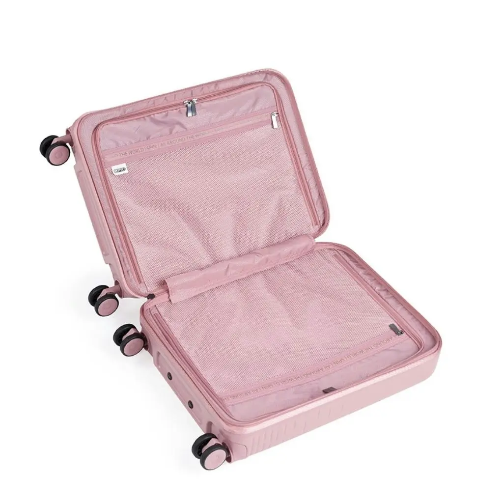 Epic Spin 55cm Carry On Lightweight Suitcase - Pink