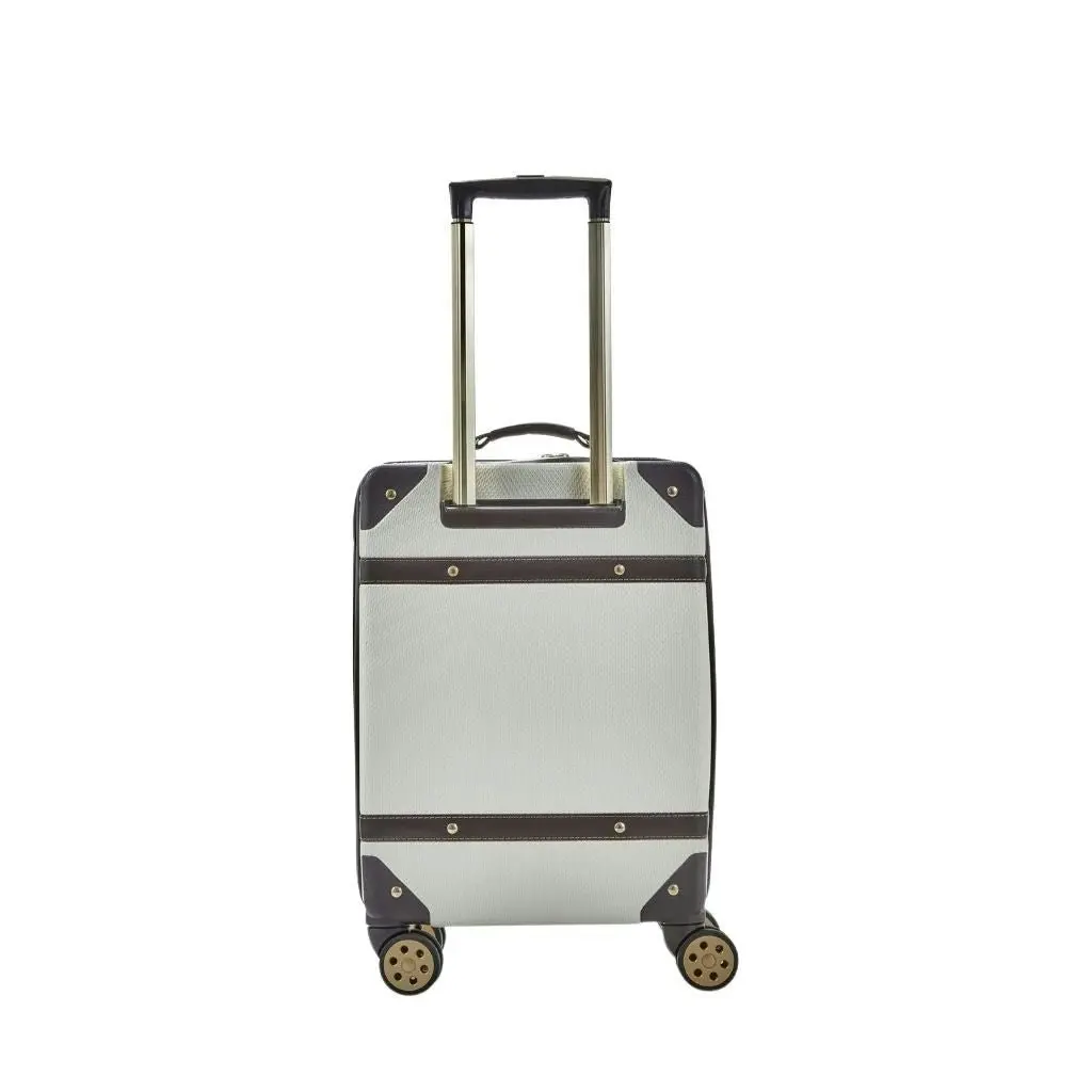 Rock Vintage 54cm Carry On Hardsided Luggage - Cream