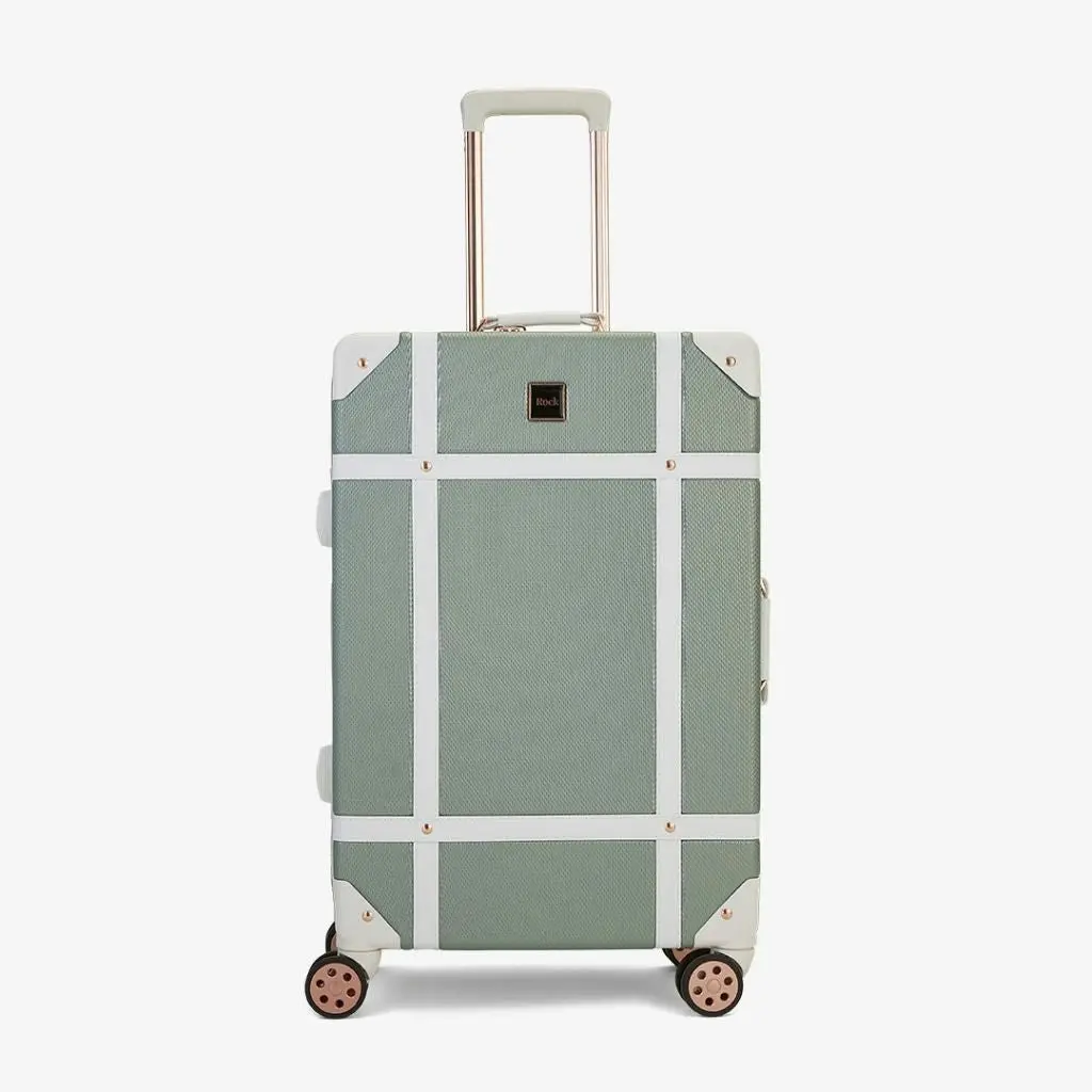 Rock Vintage 67cm Medium Hardsided Luggage - Sage Green