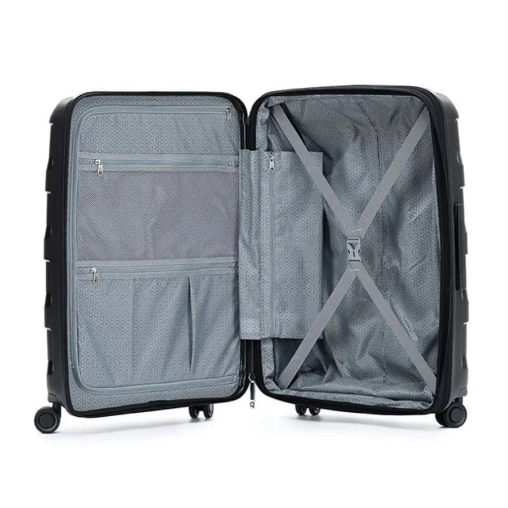 Tosca Comet Large 75cm Hardsided Expander Suitcase - Black