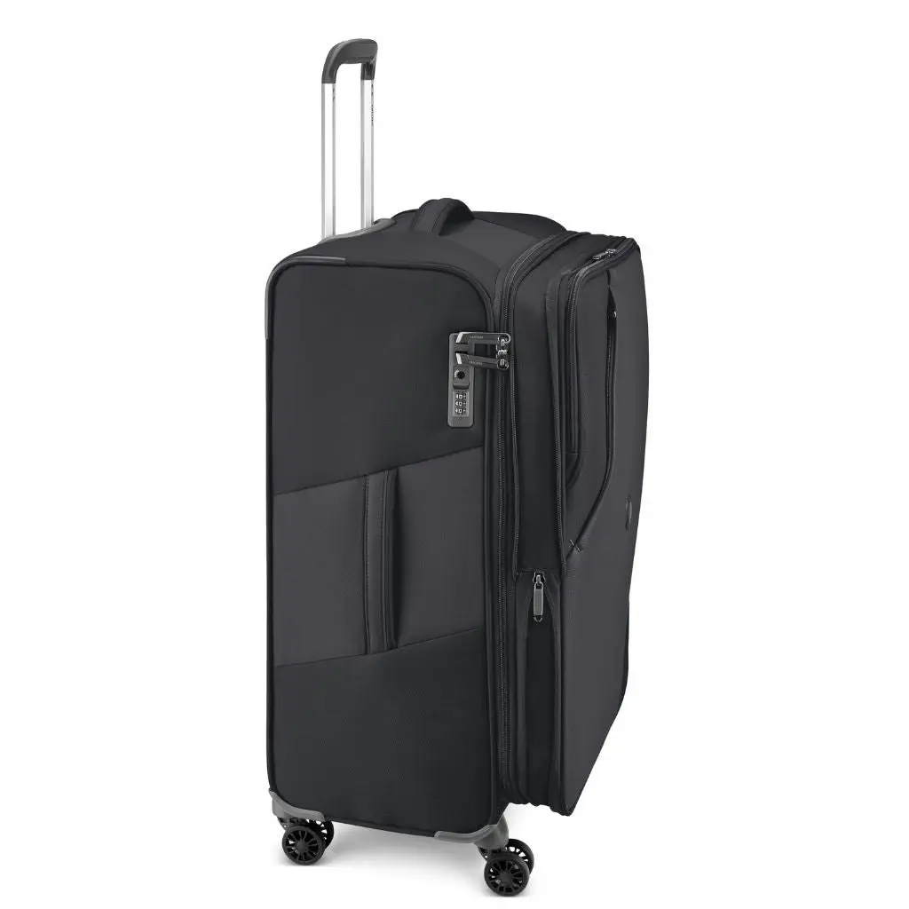 DELSEY MARINGA 68cm Medium Exp Softsided Luggage - Black