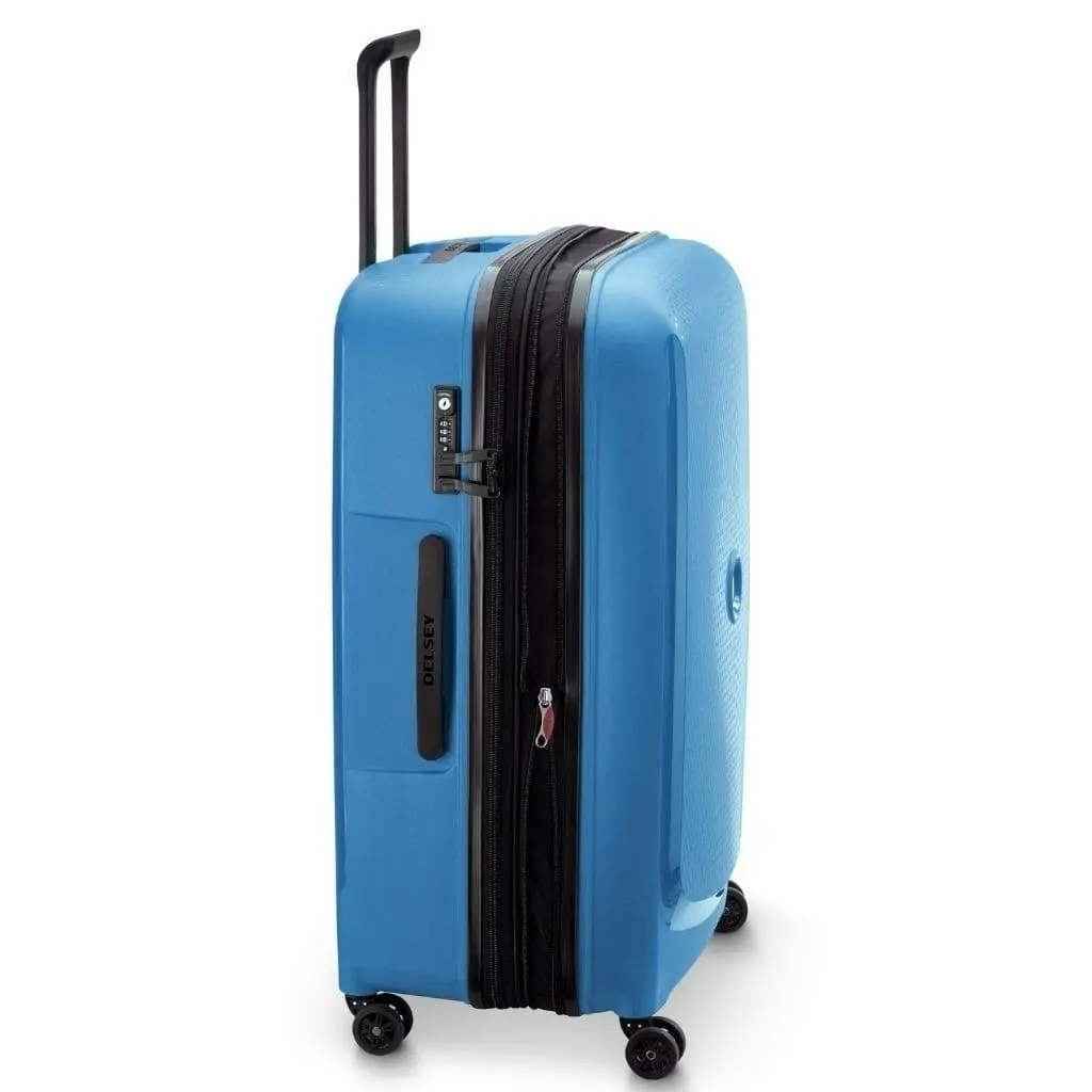 DELSEY Belmont Plus 76cm Large Luggage Zinc Blue