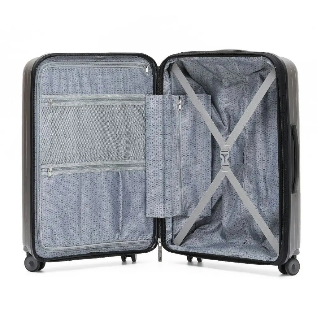 Tosca Eclipse Carry On 55cm Hardsided 2.3 kg Luggage - Charcoal