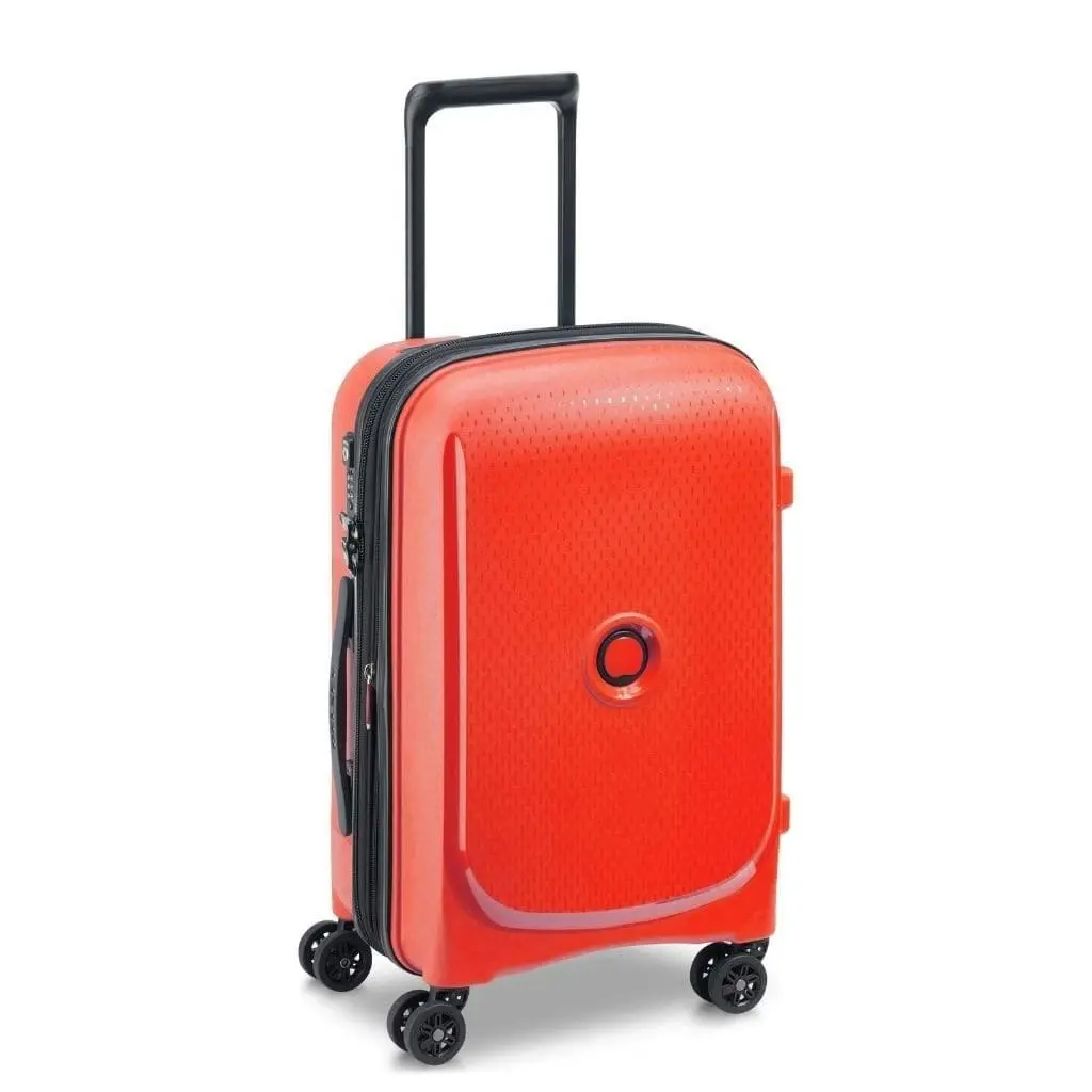 DELSEY Belmont Plus 55cm Carry On Luggage Faded Red