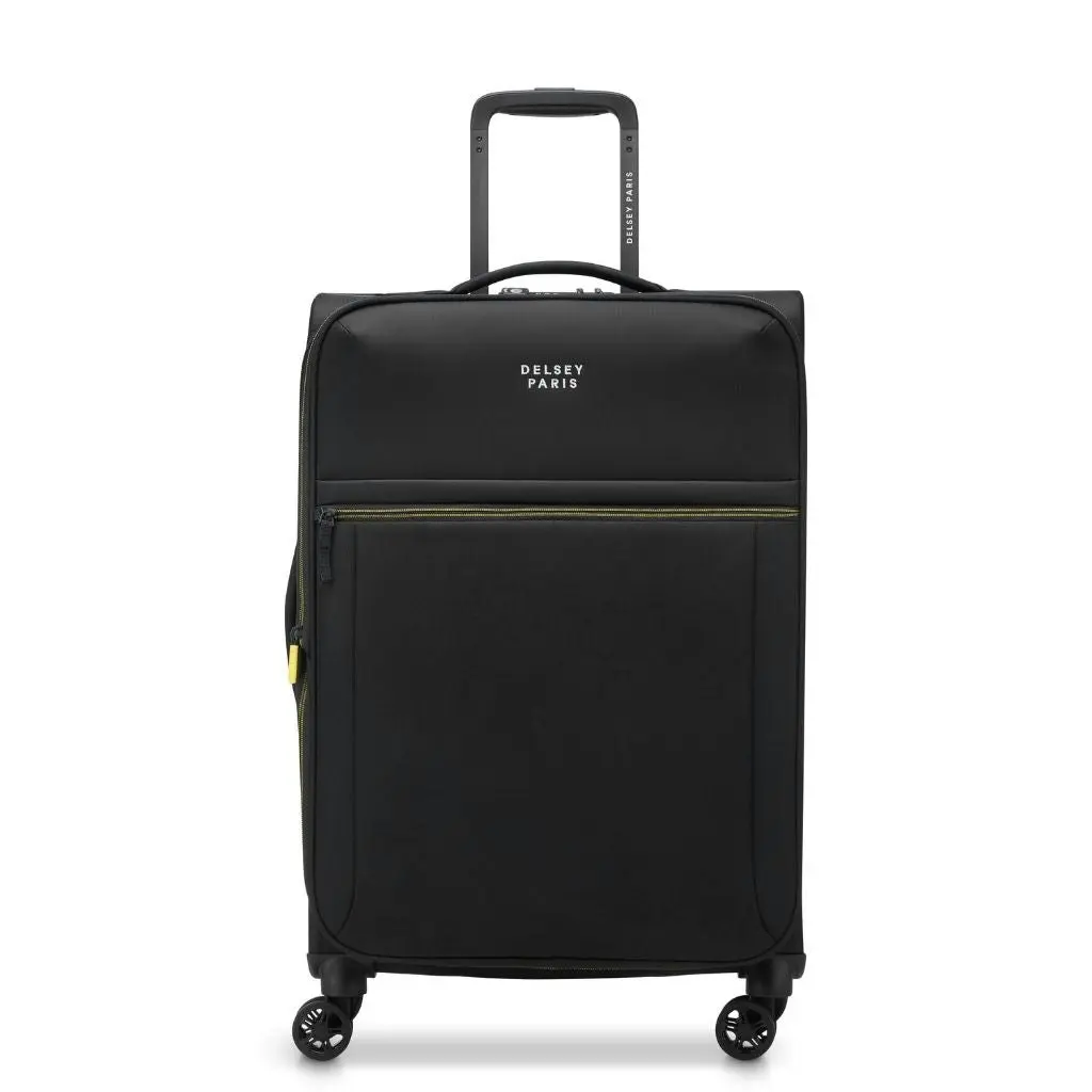 DELSEY BROCHANT 3.0 67cm Medium Softsided Luggage - Deep Black