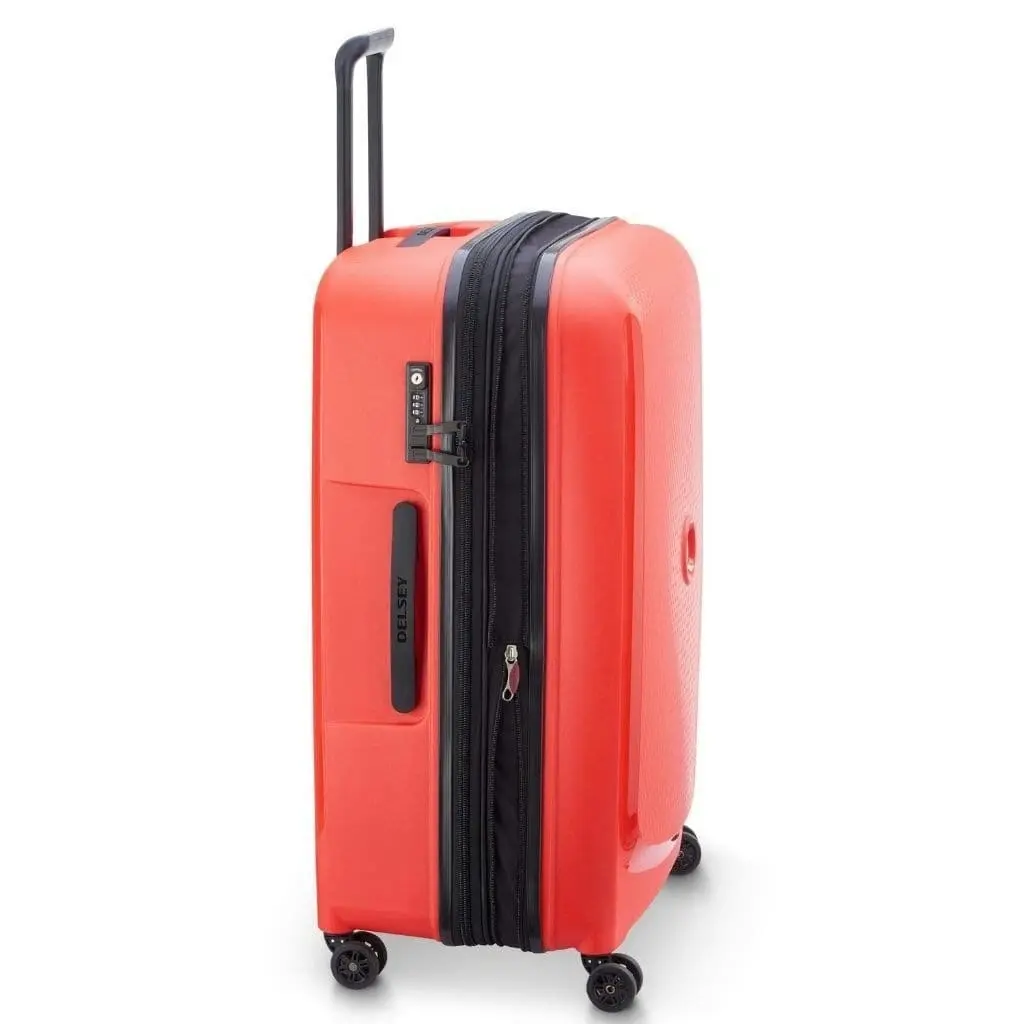 DELSEY Belmont Plus 76cm Large Luggage Faded Red