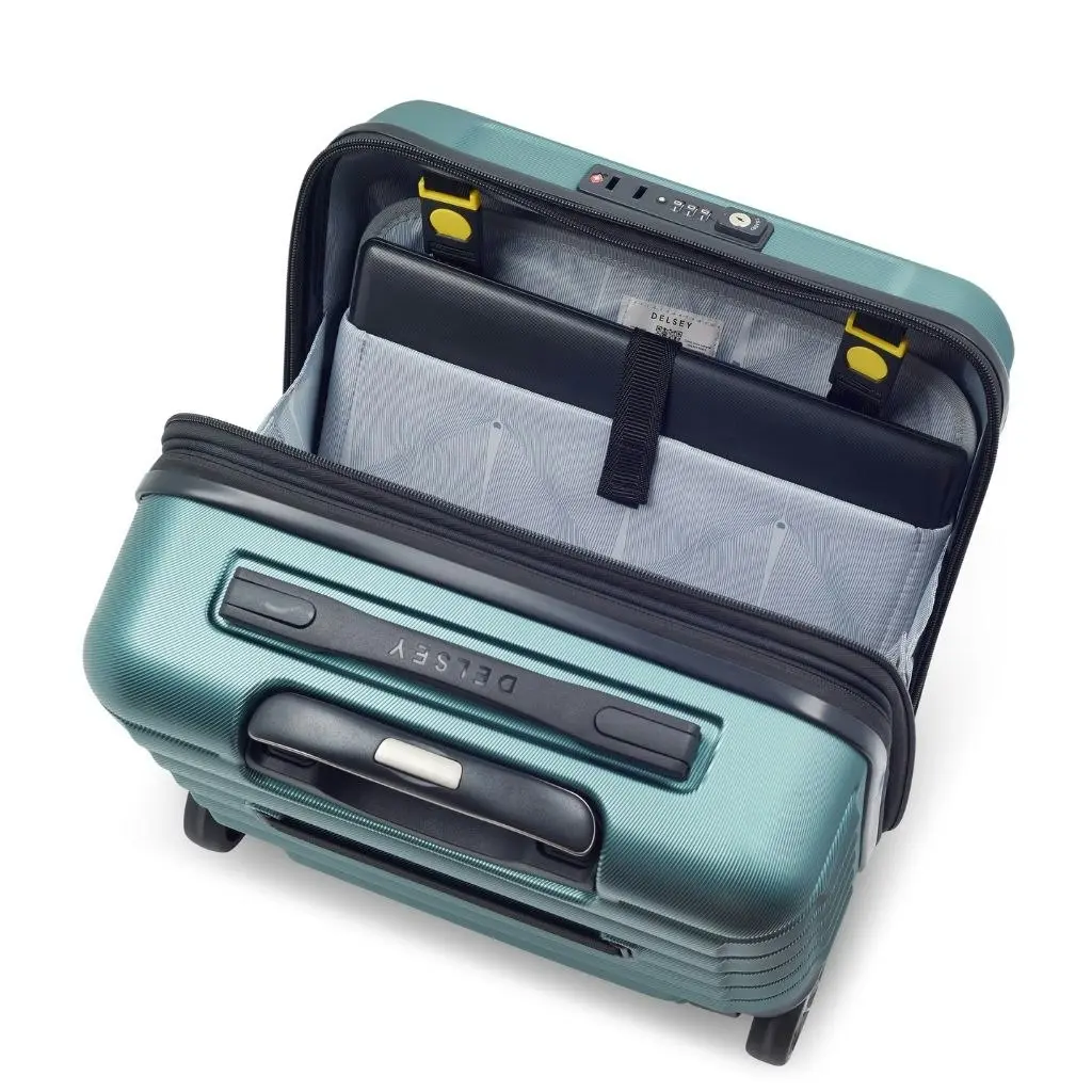 DELSEY Shadow Underseat 2 - Wheel Cabin Luggage - Green