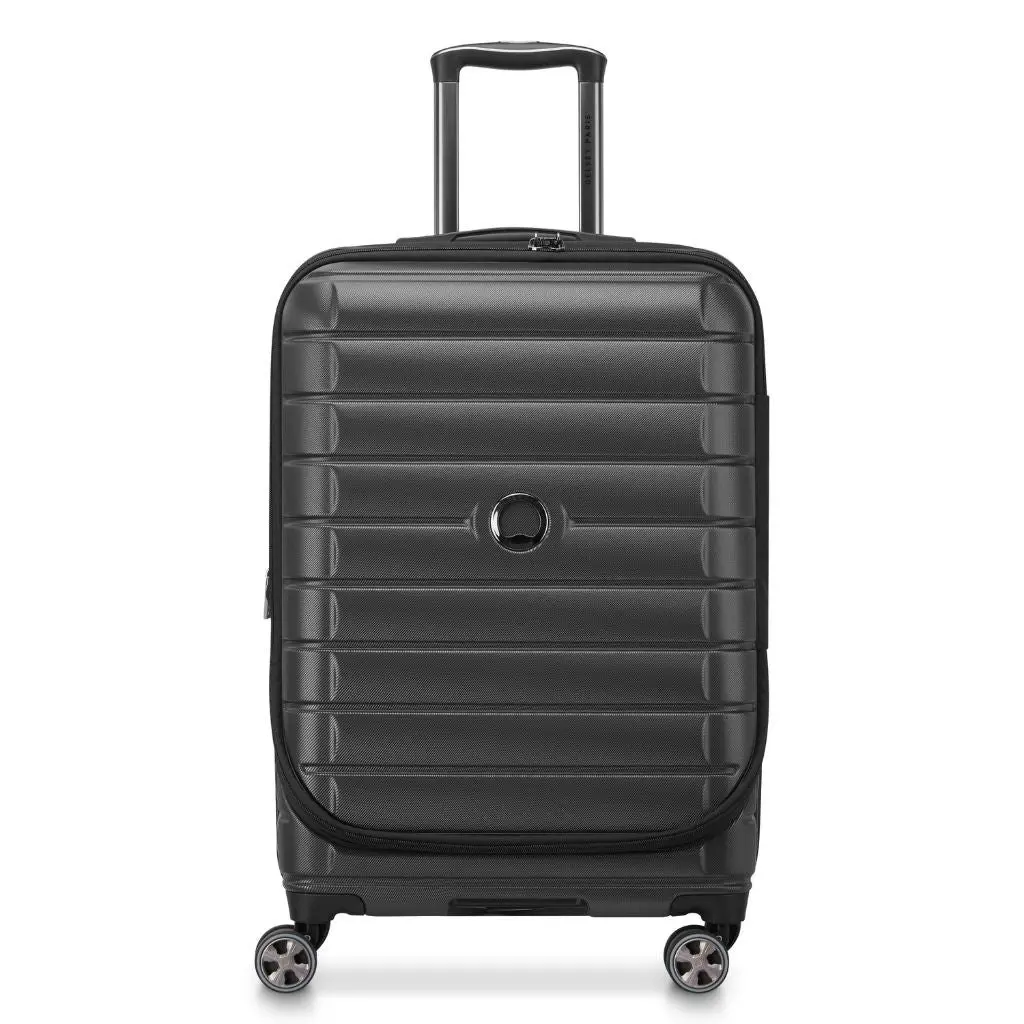 DELSEY Shadow 55cm Laptop Sleeve Carry On Luggage - Black