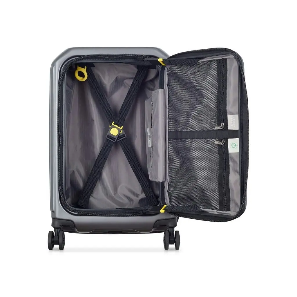 DELSEY Securitime ZIP Top Opening 55cm Cabin Luggage - Anthracite