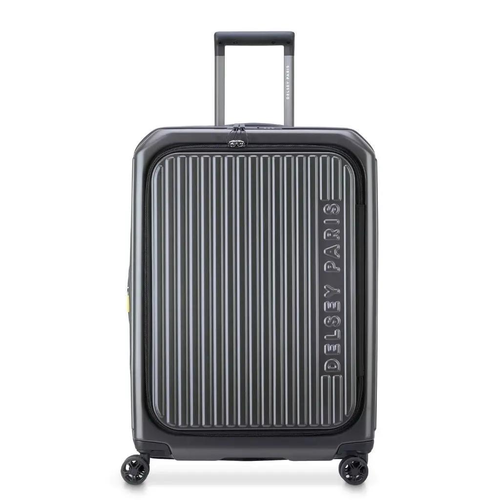 DELSEY Securitime ZIP Top Opening 66cm Medium Exp Luggage - Anthracite