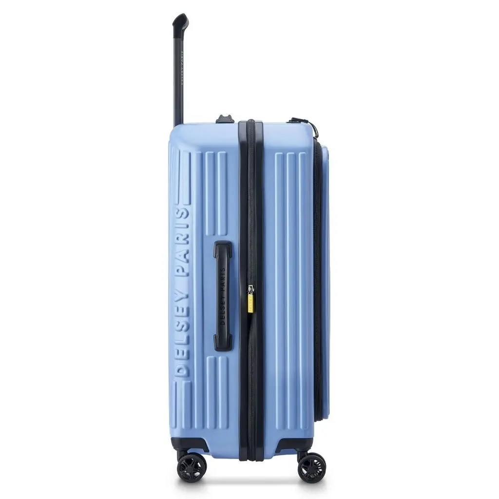 DELSEY Securitime ZIP Top Opening 66cm Medium Exp Luggage - Blue