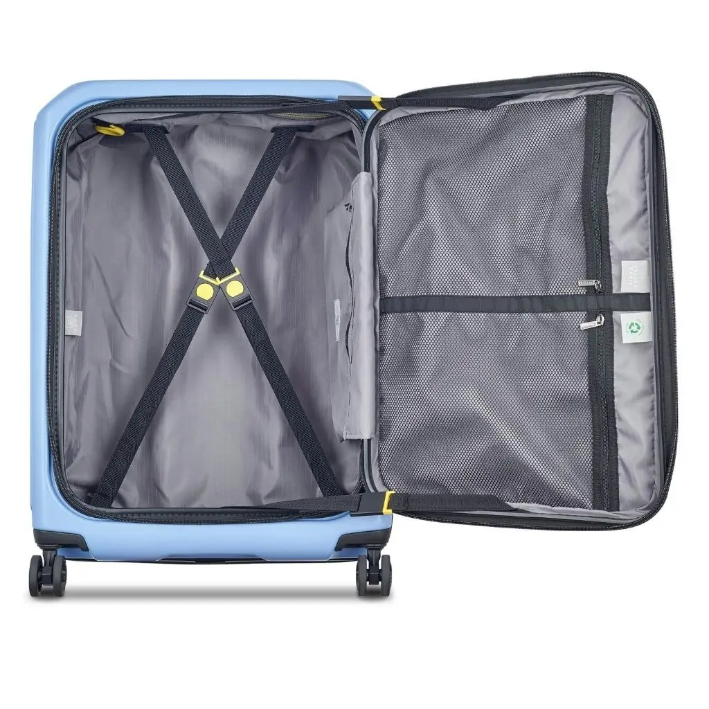 DELSEY Securitime ZIP Top Opening 66cm Medium Exp Luggage - Blue