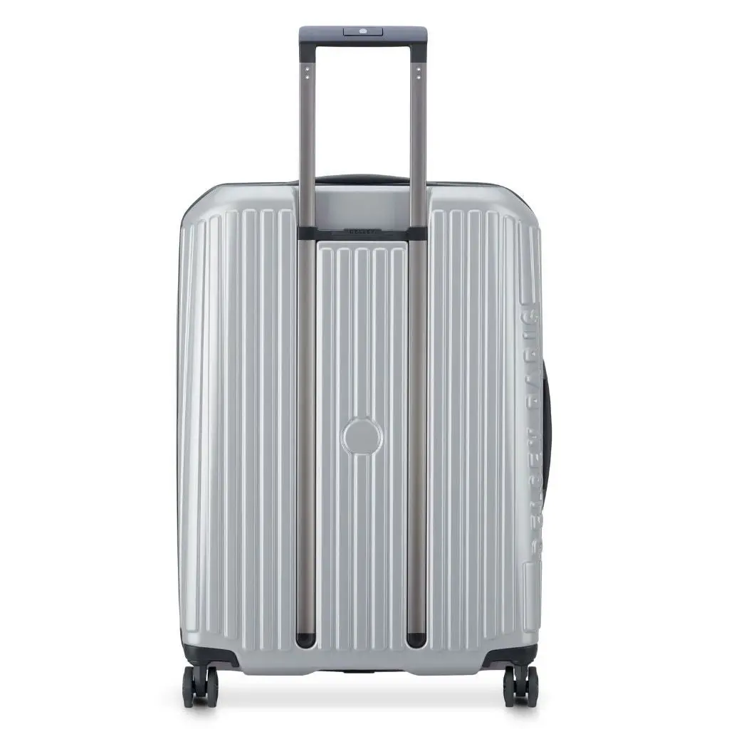 DELSEY Securitime ZIP Top Opening 66cm Medium Exp Luggage - Silver