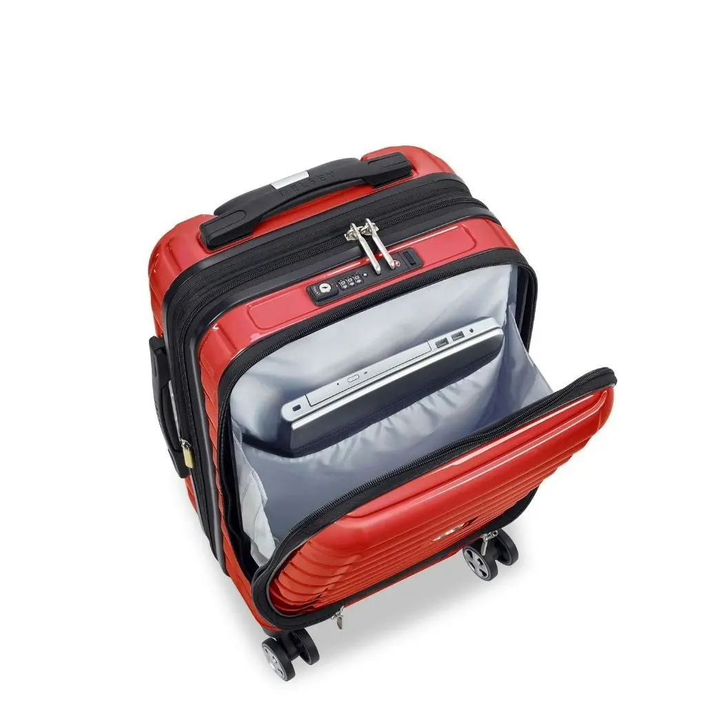 DELSEY Shadow 55cm Laptop Sleeve Carry On Luggage - Red