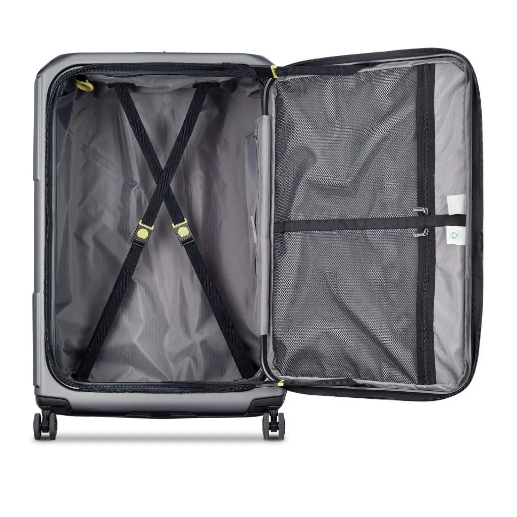 DELSEY Securitime ZIP Top Opening 76cm Large Exp Luggage - Anthracite