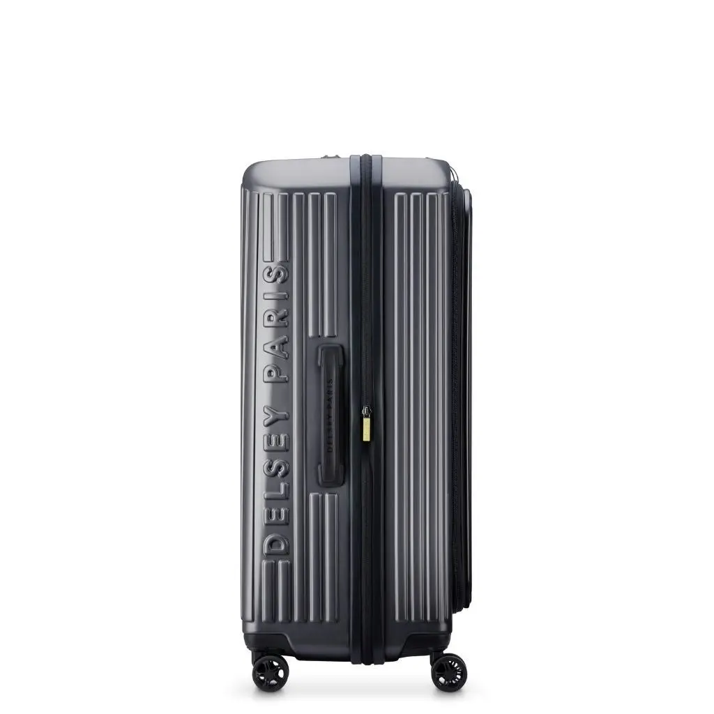 DELSEY Securitime ZIP Top Opening 76cm Large Exp Luggage - Anthracite