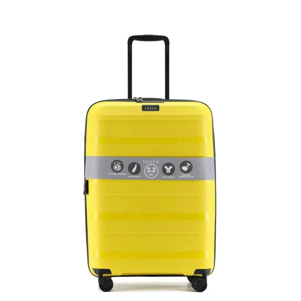 Tosca Comet Medium 65cm Hardsided Expander Suitcase - Yellow