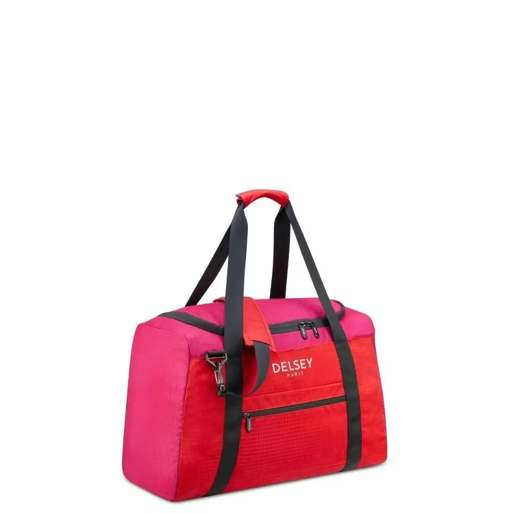 DELSEY Nomade 55cm Foldable Duffle Bag Red/Pink