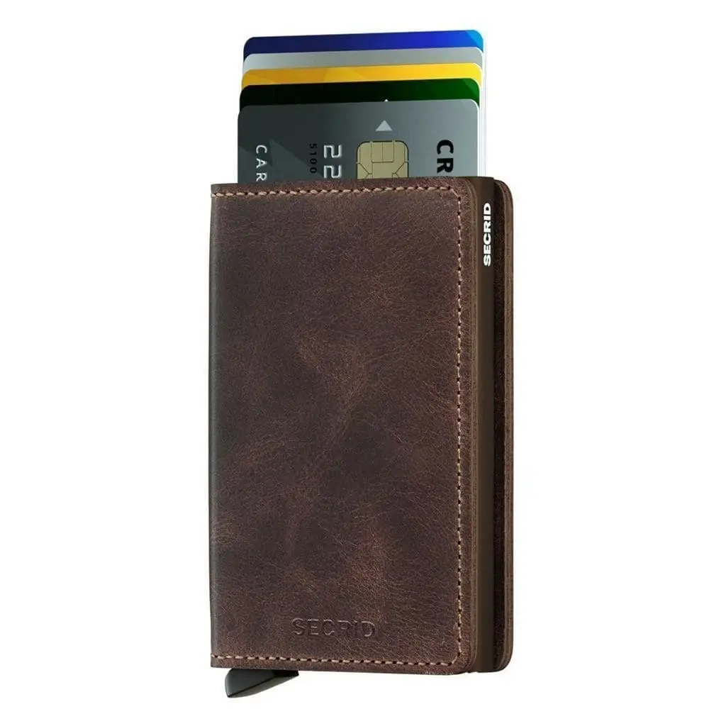 Secrid Slimwallet - Vintage Chocolate Leather