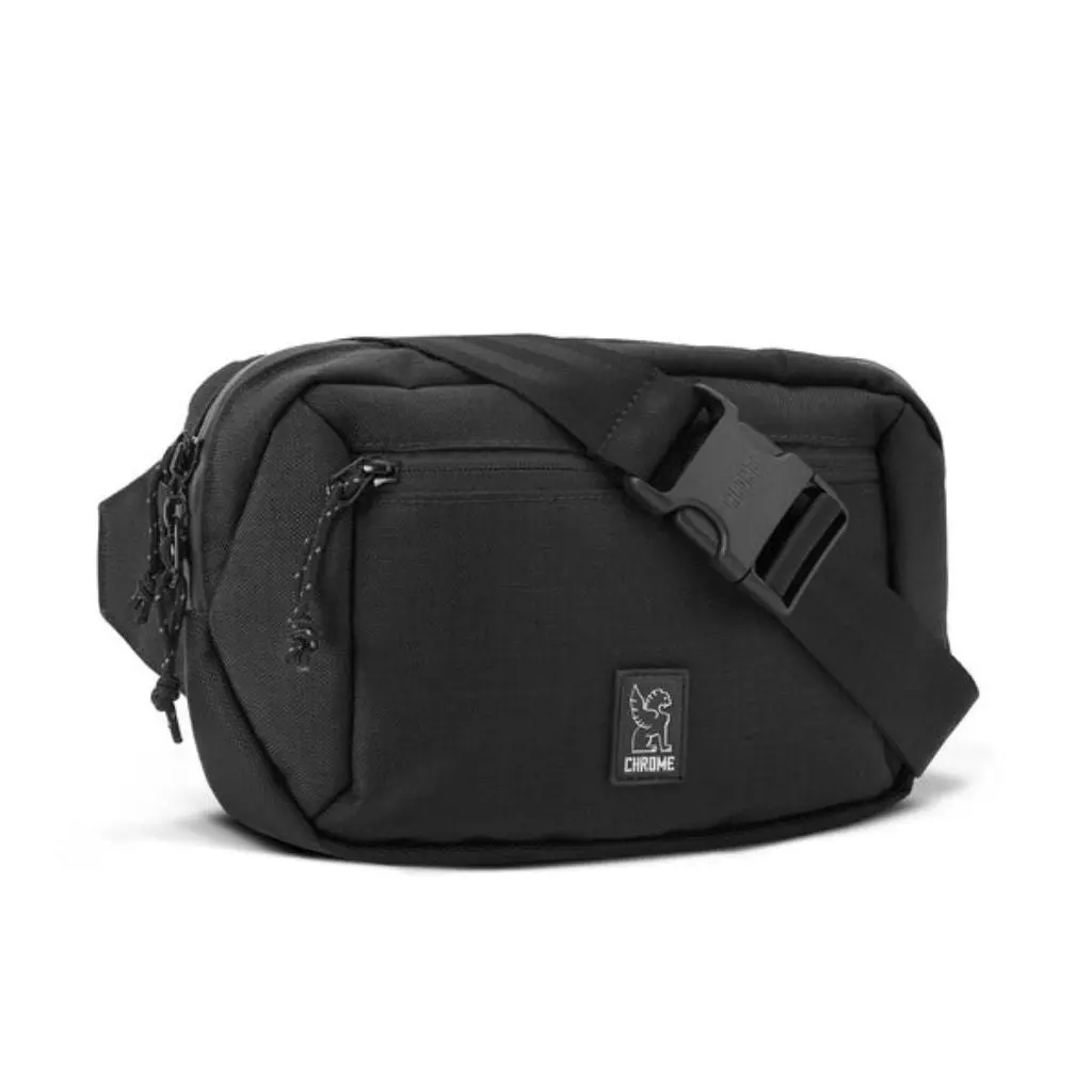 chrome Ziptop Waistpack/Shoulder Bag Black