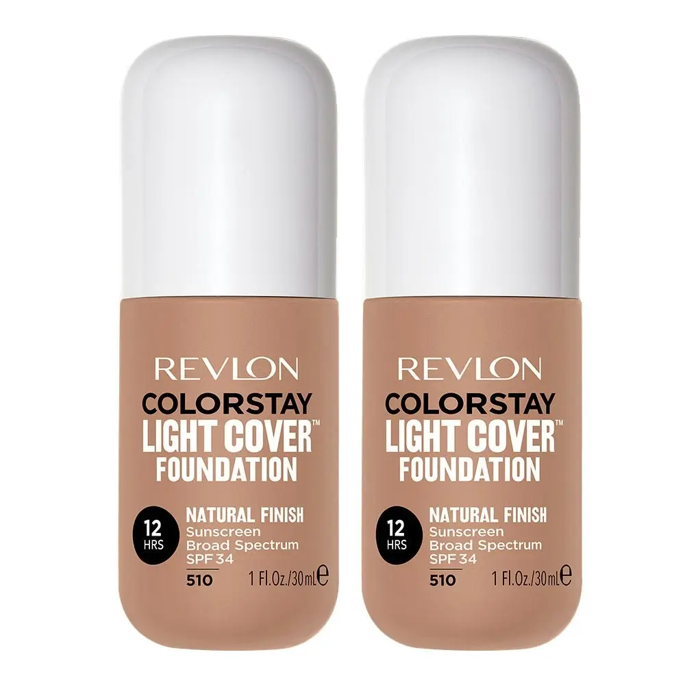 Revlon Colorstay Light Cover Foundation 30ml 510 Cappuccino - 2 Pack