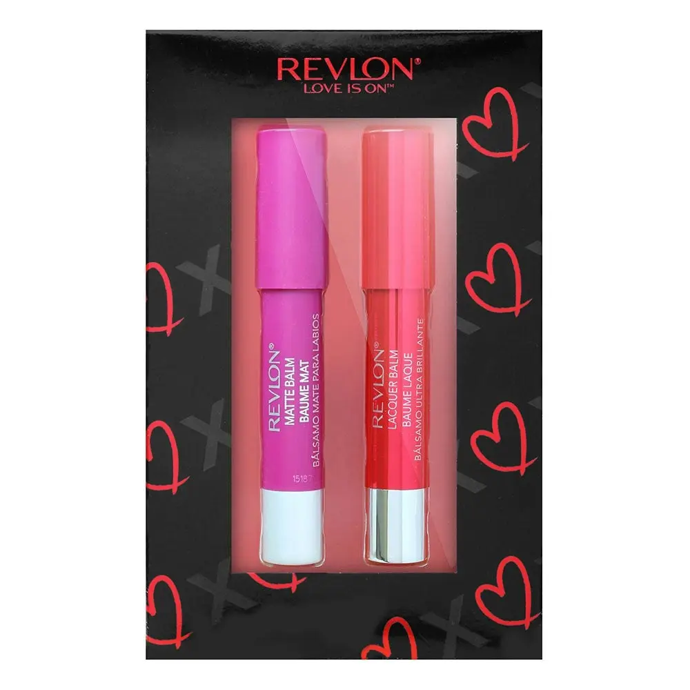 Revlon Matte Balm 2.7g 260 Passionate + Lacquer Balm 2.7g 135 Provocateur 2pc Set