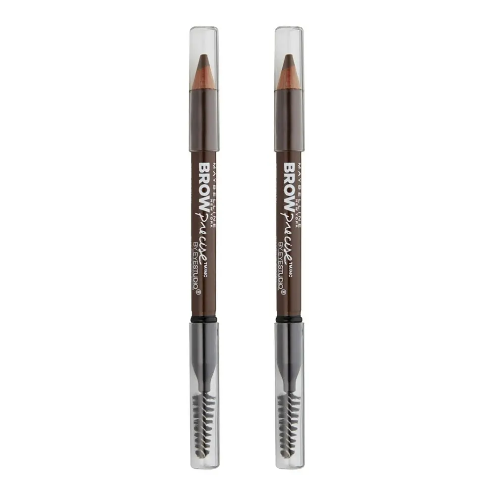 Maybelline Brow Precise By Eyestudio 600mg Shaping Pencil 255 Soft Brown - 2 Pack