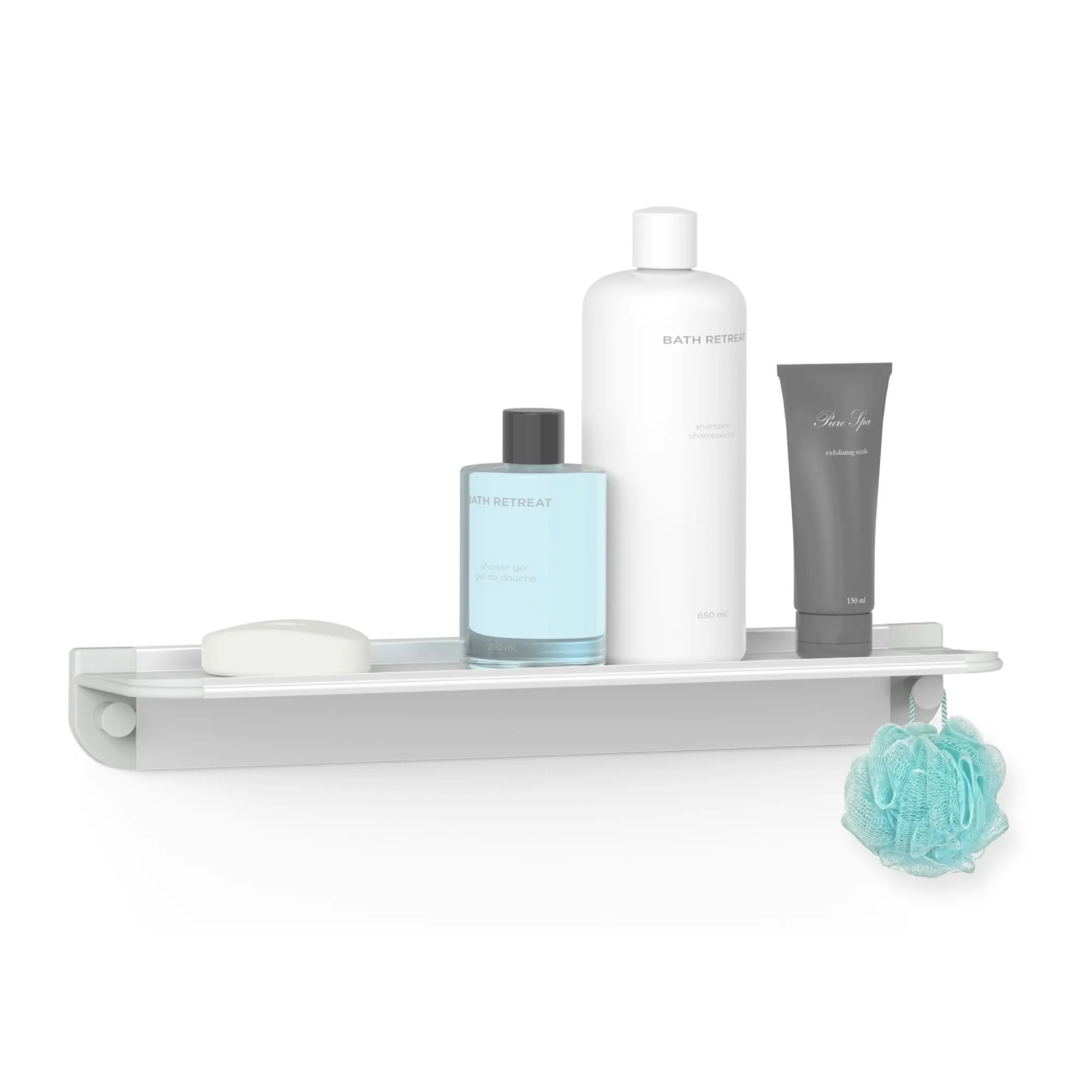 Better Living Glide Shower Shelf - Grey