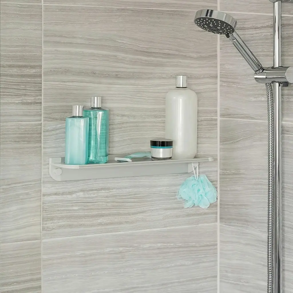 Better Living Glide Shower Shelf - Grey