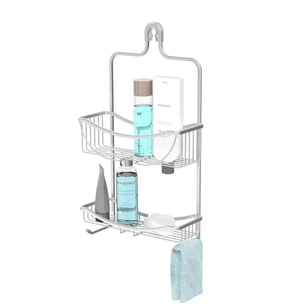 Better Living Venus 2 Tier Hanging Shower Caddy - Aluminium Grey