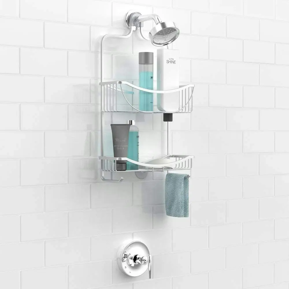 Better Living Venus 2 Tier Hanging Shower Caddy - Aluminium Grey