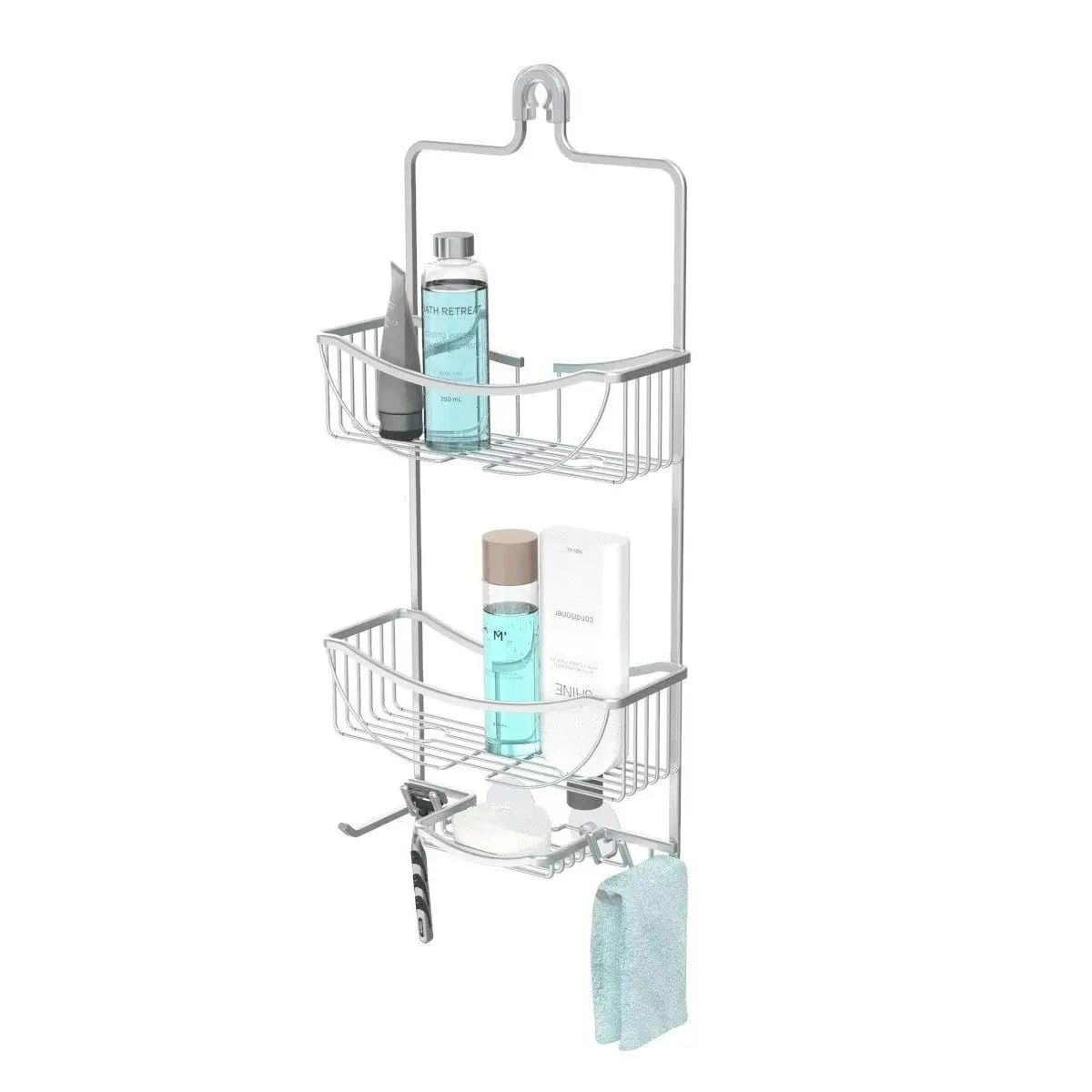 Better Living Venus 3 Tier Hanging Shower Caddy - Aluminium Grey