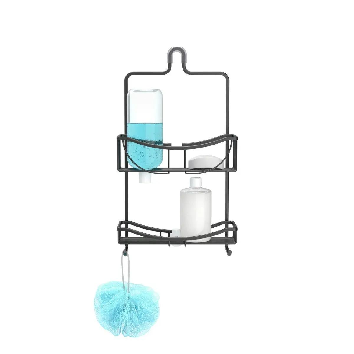 Better Living Venus 2 Tier Hanging Shower Caddy - Black