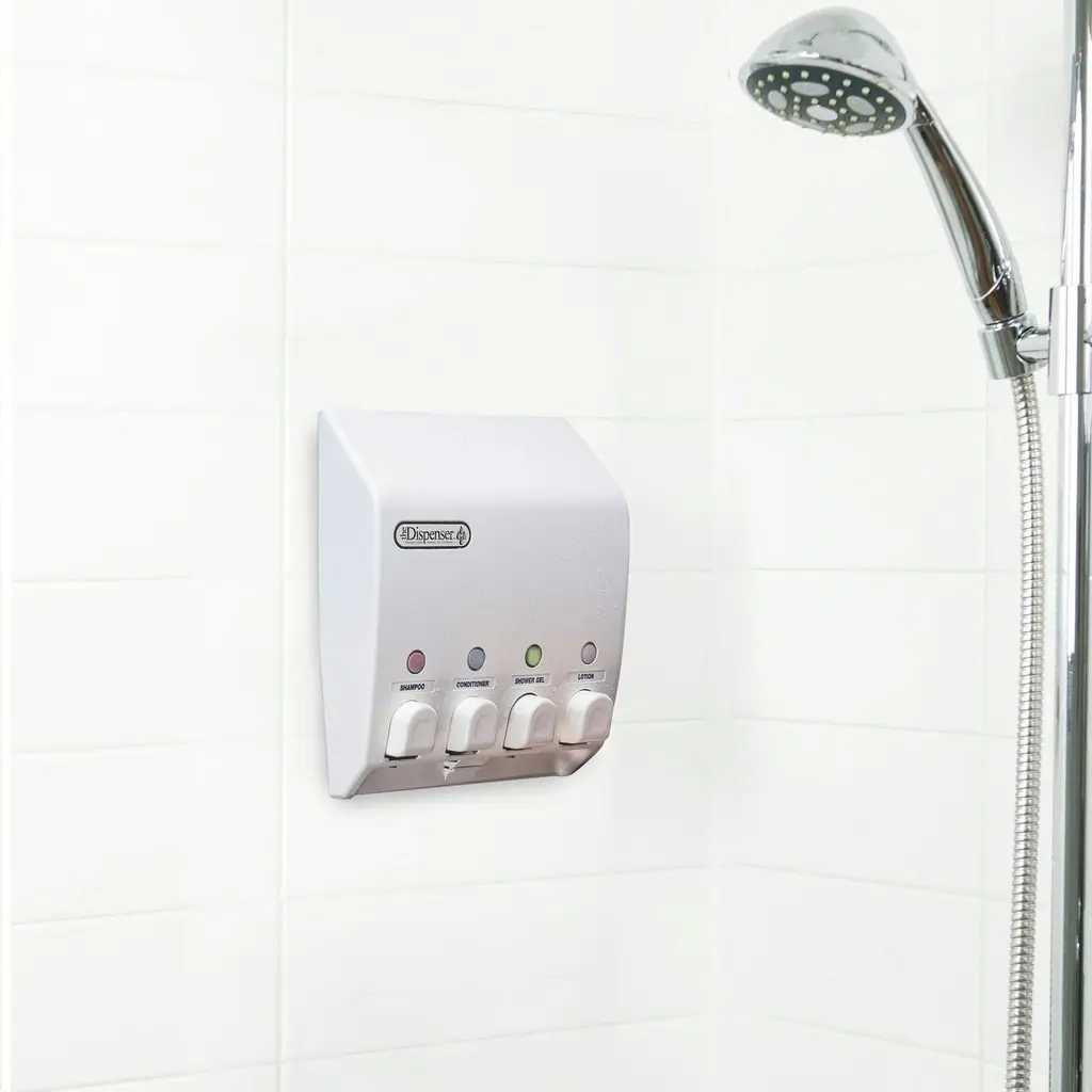 Better Living Classic 4 x430ml Soap and Shower Dispenser 4 - White