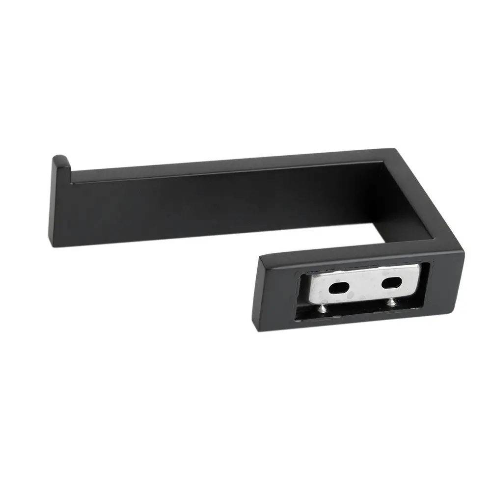 Aguzzo Montangna Stainless Steel Toilet Paper Holder - Matte Black