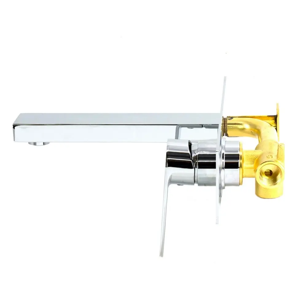 Aguzzo Prato Wall Mounted Mixer and Spout - Chrome