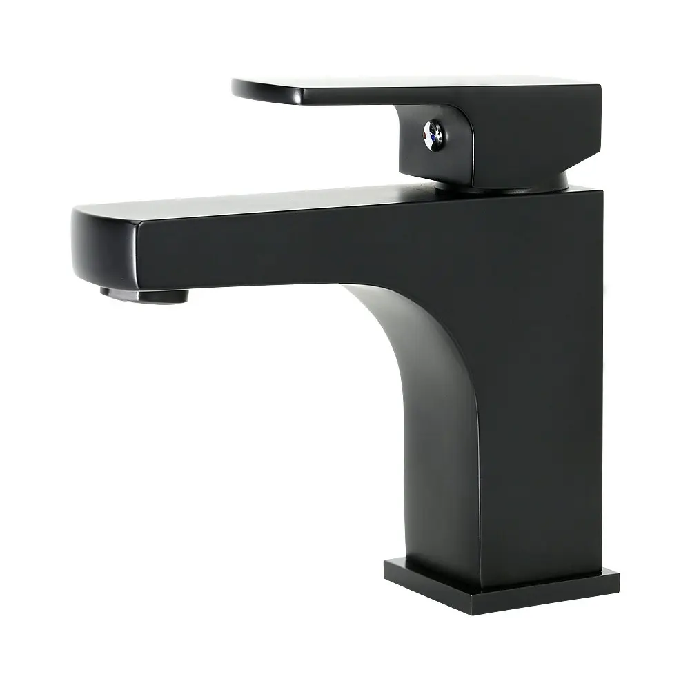 Aguzzo Terrus Single Lever Basin Mixer Tap - Matte Black