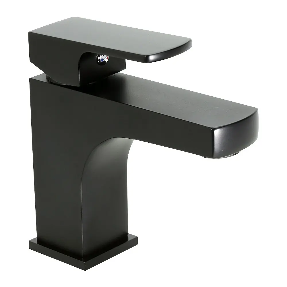 Aguzzo Terrus Single Lever Basin Mixer Tap - Matte Black