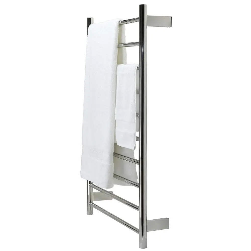 Aguzzo Ezy Fit Dual Wired Heated Towel Rail 60 x 92cm - Polished SS