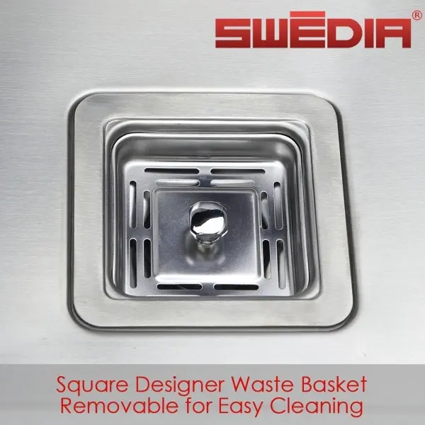 Swedia Dante Kitchen Sink 450mm Single Bowl - 1. 5mm Thick Stainless Steel