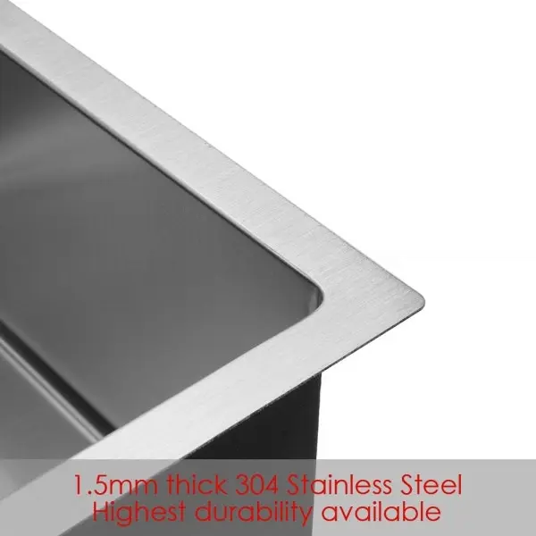 Swedia Dante Kitchen Sink 450mm Single Bowl - 1. 5mm Thick Stainless Steel