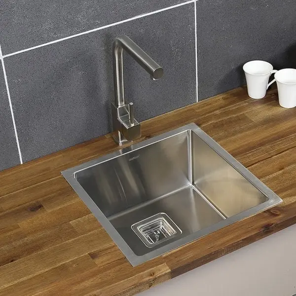 Swedia Dante Kitchen Sink 450mm Single Bowl - 1. 5mm Thick Stainless Steel