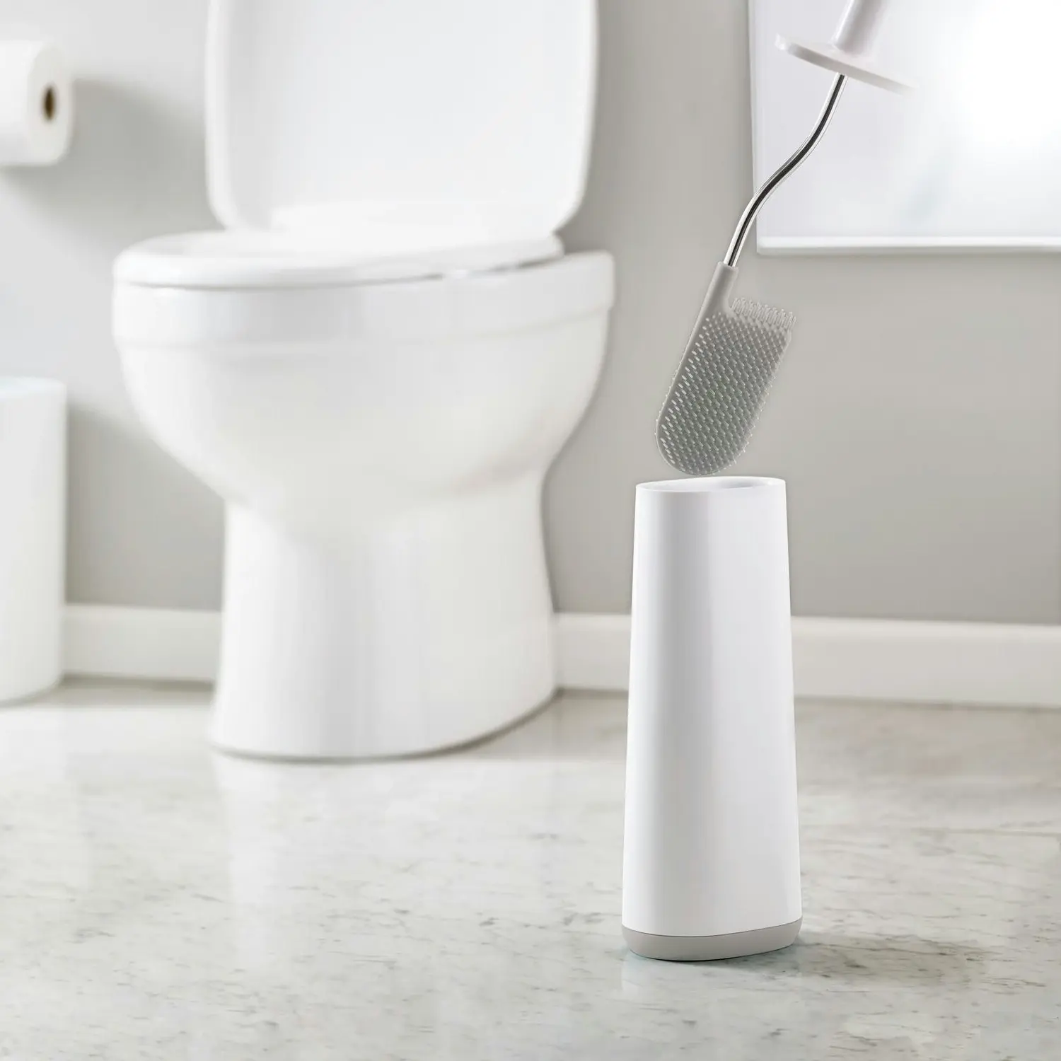 Joseph Joseph Flex Smart Toilet Brush - White/Grey