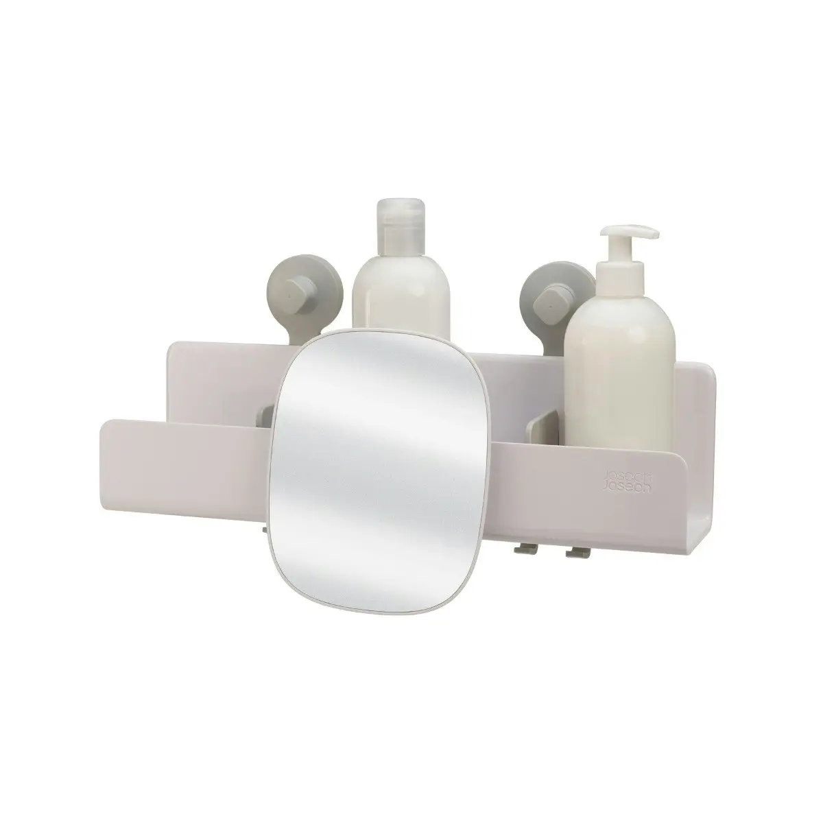 Joseph Joseph EasyStore Large Shower Shelf with Removable Mirror - White