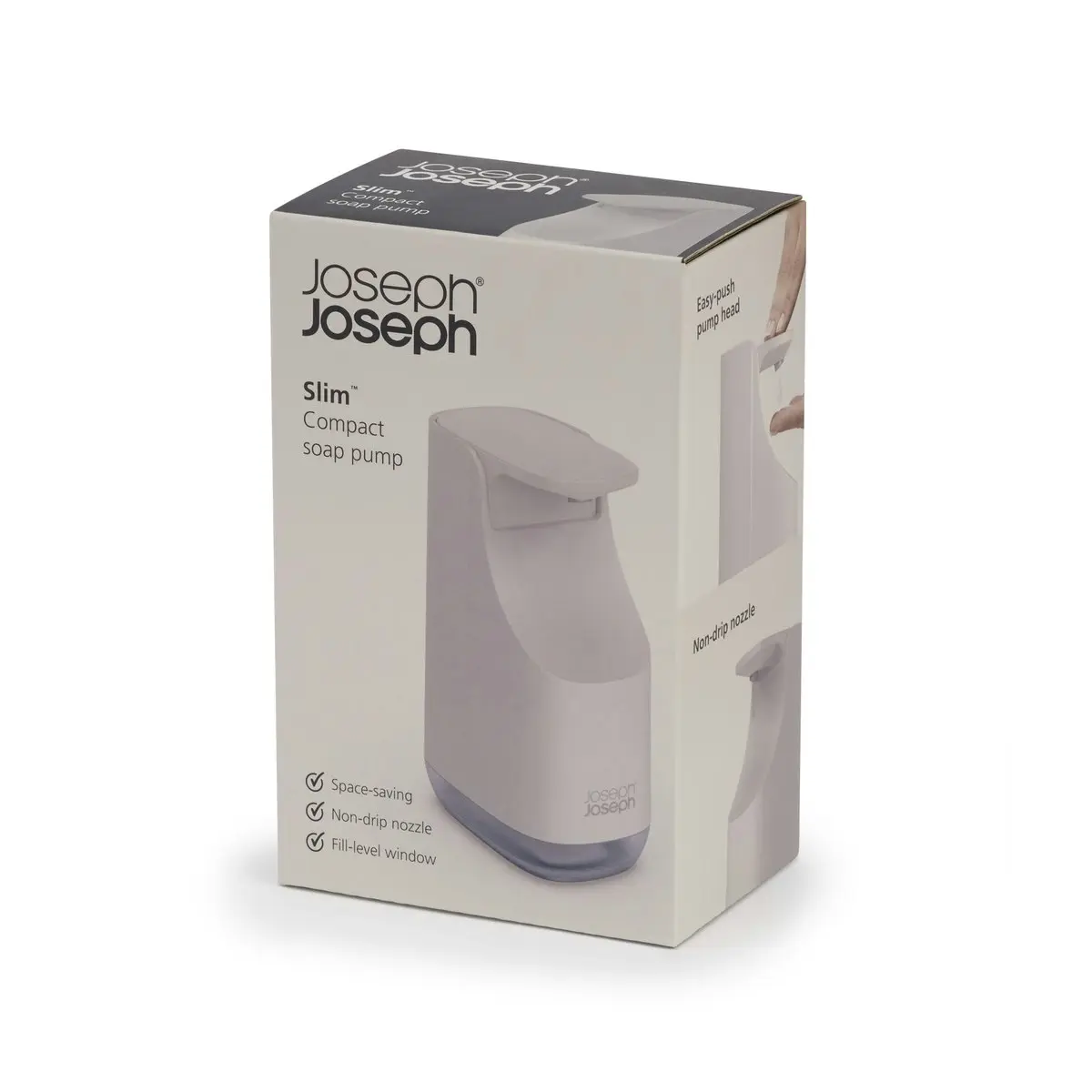 Joseph Joseph Slim Compact Soap Pump - Ecru