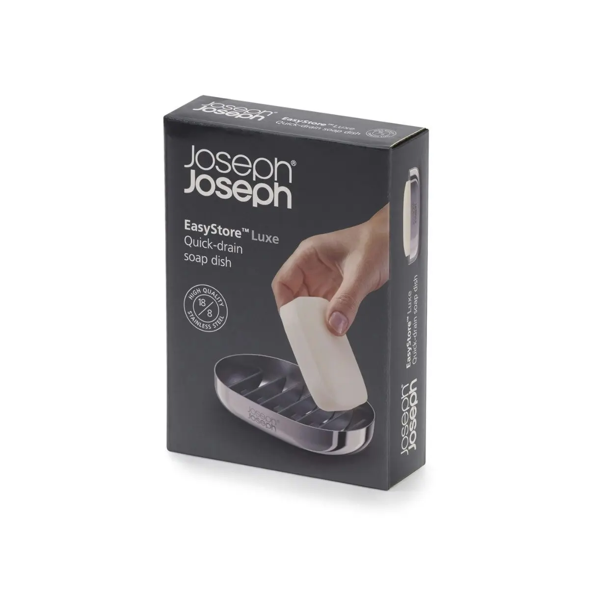 Joseph Joseph EasyStore Luxe Soap Dish - Steel