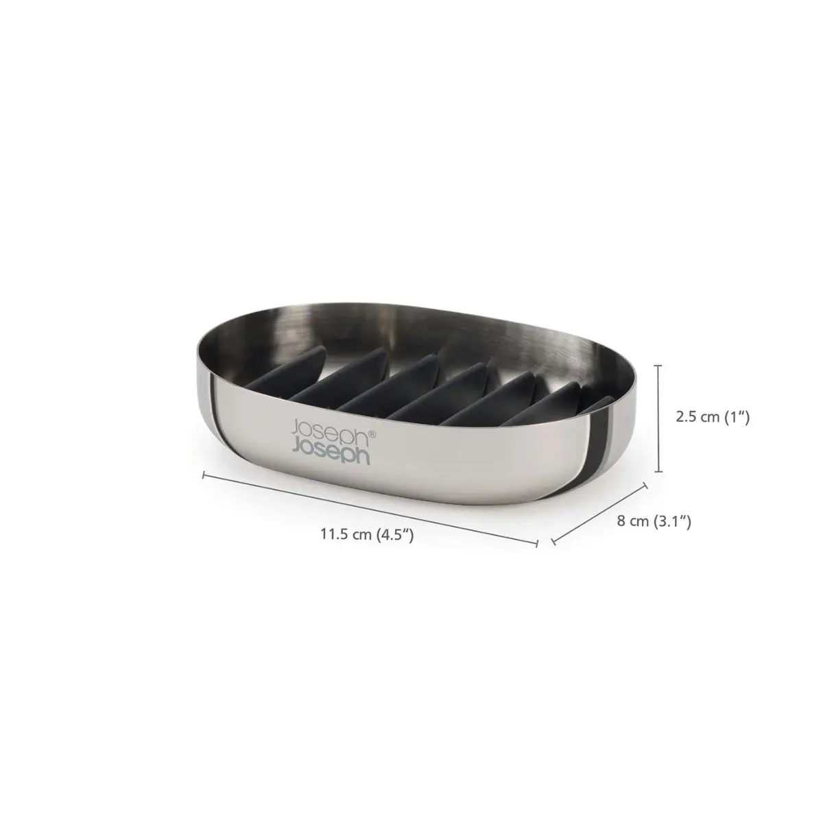 Joseph Joseph EasyStore Luxe Soap Dish - Steel