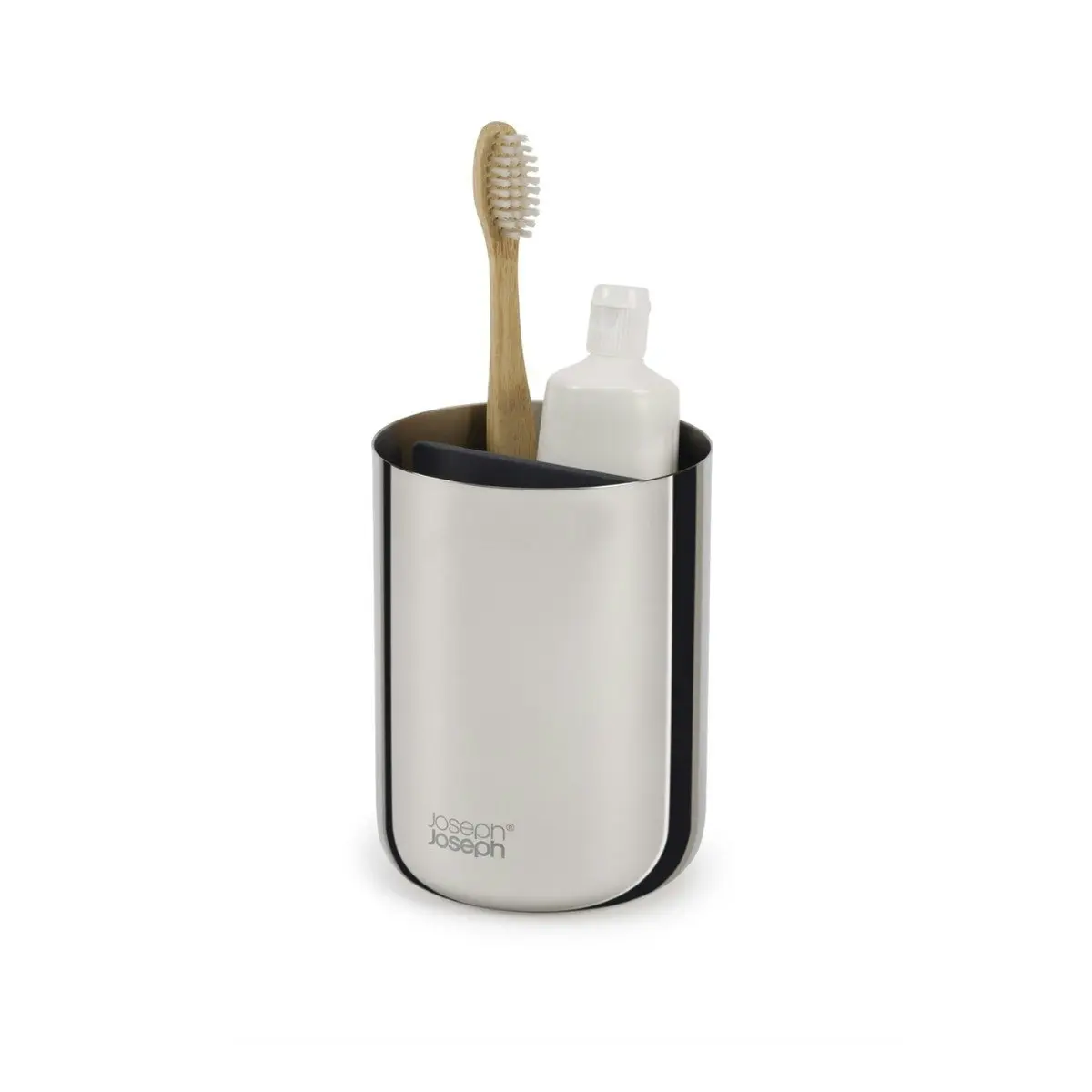 Joseph Joseph EasyStore Luxe Toothbrush Caddy - Steel