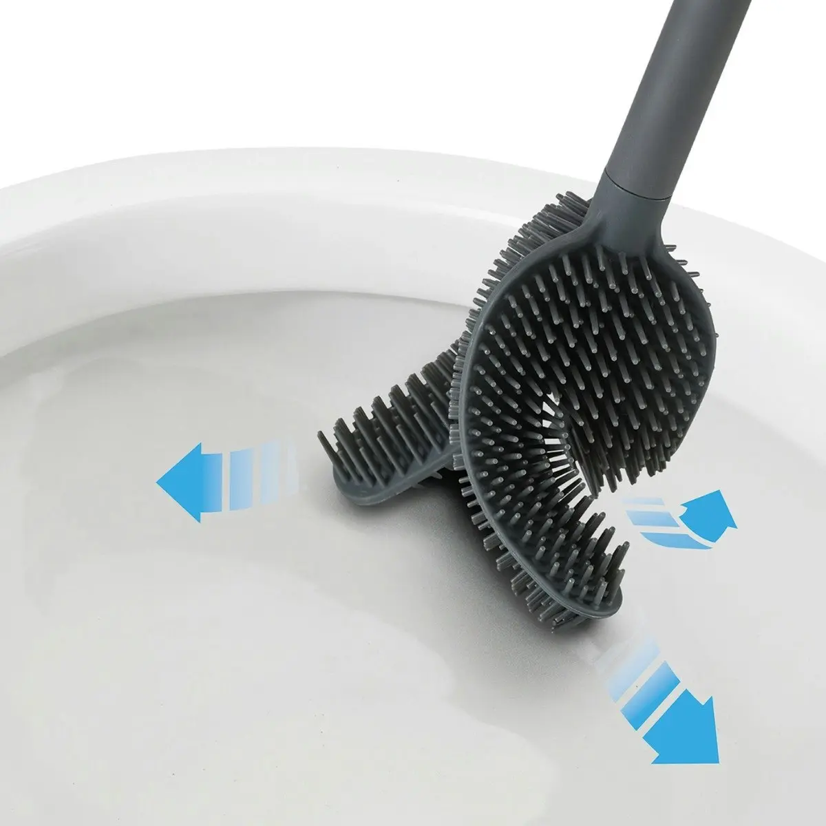 Joseph Joseph Flex 360 Luxe Toilet Brush - Steel