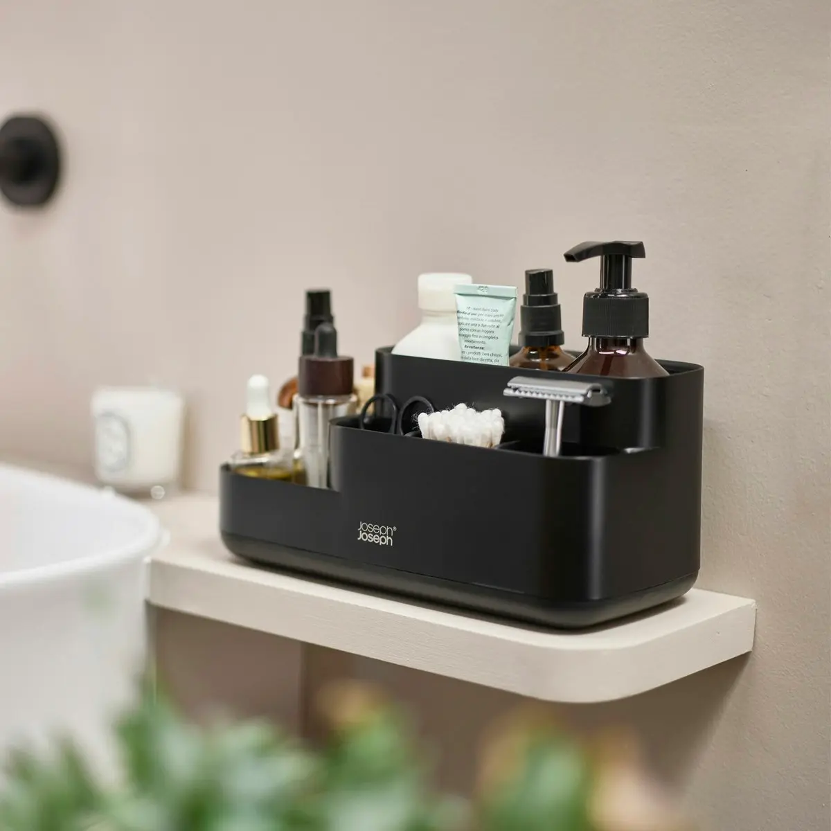 Joseph Joseph EasyStore Bathroom Caddy - Black